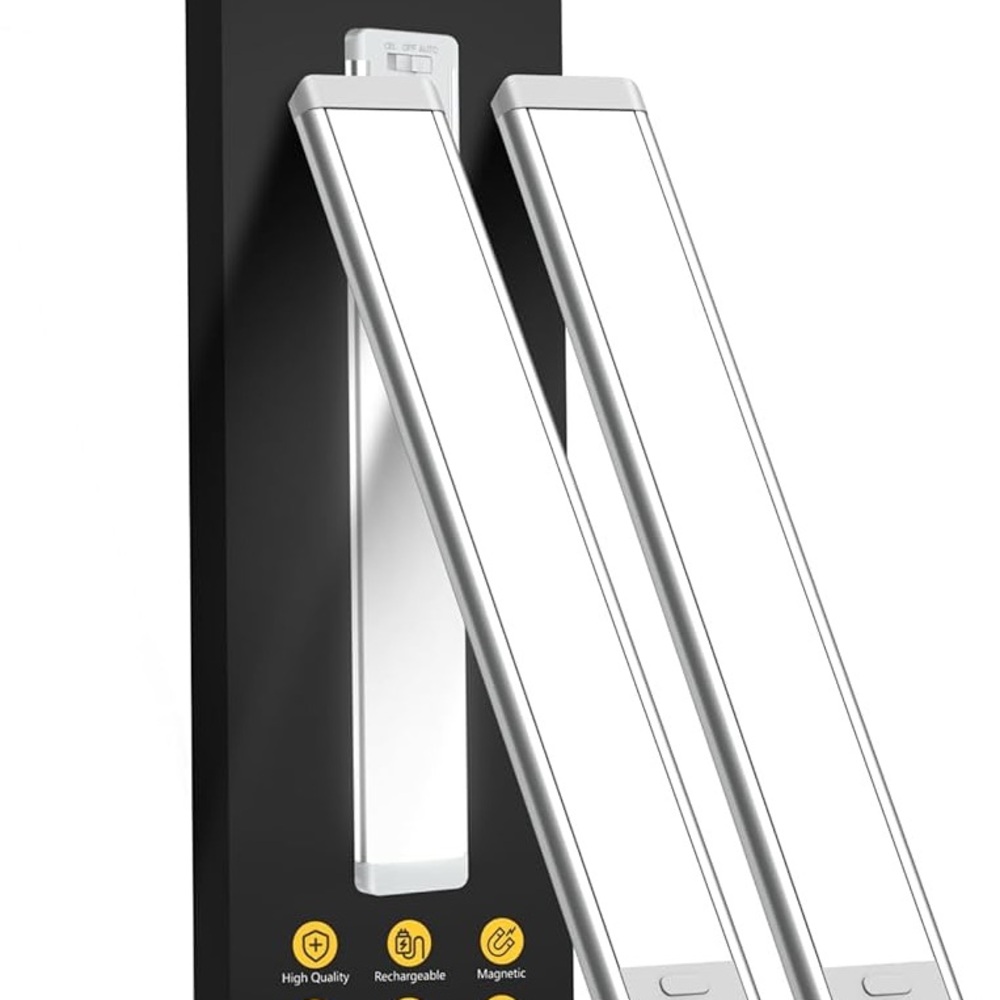 Silver LED Rechargeable Light Bar